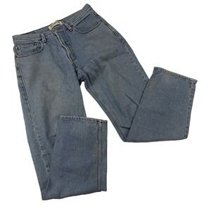 Levi's 550 Relaxed Fit Denim Blue Jeans Size 33x32 100% Cotton Medium Wash